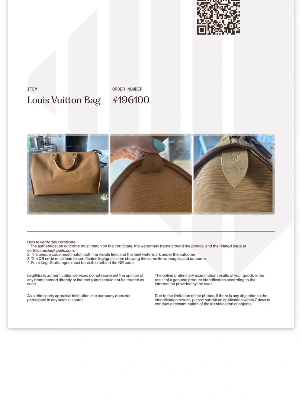 Louis Vuitton(authenticated)Tan Epi Leather Duffel with Colorful Geometric Strap - Picture 11 of 11